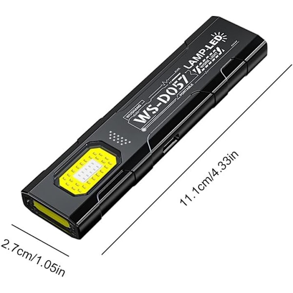 2-Pack USB-C Rechargeable Flashlight – 550 Lumen LED, 5 Light Modes, 400 mAh, Portable EDC Flashlight