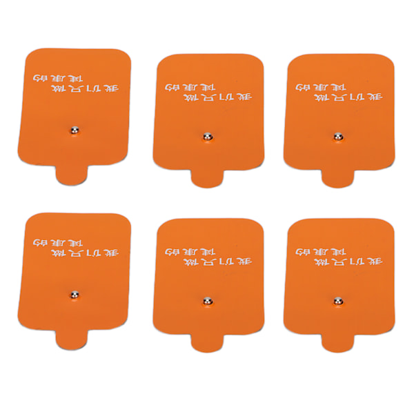 10 stk Snap Elektrode Pad Genanvendelig erstatningselektrode Patch Tilbehør til TENS Massager Orange