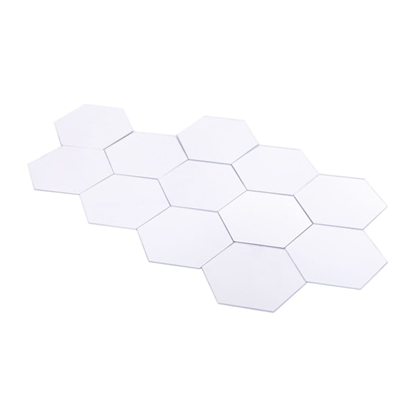 Modern 12 st 3D spegeleffekt Akryl väggdekal Avtagbar DIY Heminredning Art