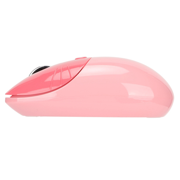 Trådløs mus Sød tegneserie Cat Paw 2.4G Dobbelttilstand computertablet Tre niveauer DPI Mini Silent Wireless Mouse Rosa