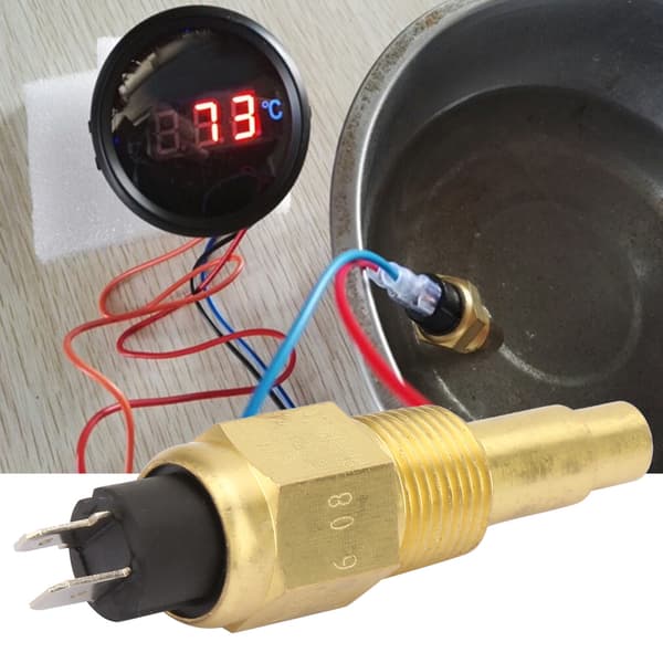 3/8 NPT 3W 103℃ Messingmotor Vanntemperatursensor Generatordel Passer Kompatibel med VDO