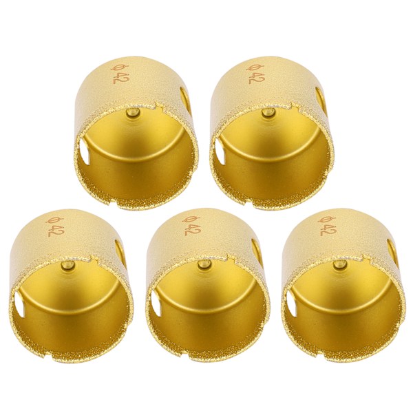 5 stk 42 mm diamantkernen til marmor, glas, keramik, sten