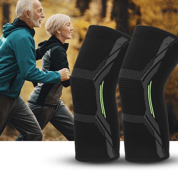 Unisex Sport Knäskydd Senor Träning Verktyg Elastiskt Knäskydd Stöd (m)