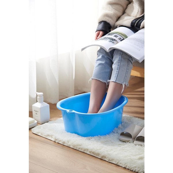 Fortykket fodbadespand Plast iblødsætningsfodskål sål massage fodbadekar Vask fodspand iblødsætning fodspand fodbadespand orange