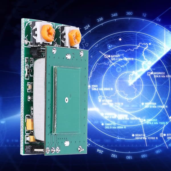 【NX】Mikrobølgeradarsensorbrytermodul Sterk anti-interferens 5,8GHz DC5V HFS DC06