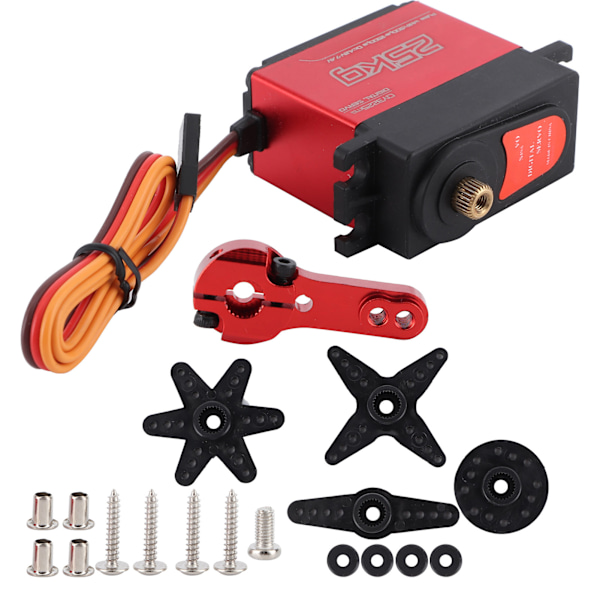 QY3225 25KG Vandtæt Metaludstyr Digital Servo Tilbehør Passer til 1:8/1:10 RC-Bilbåd