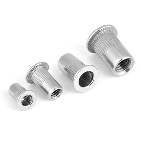 200 stk gjengede innsatser M3, M4, M5, M6 304 rustfritt stål blindmuttersett