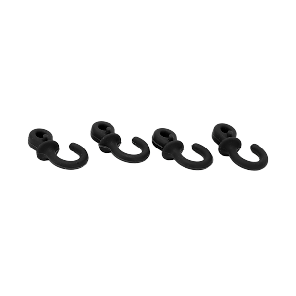 4st Bågskytte Bow String Ljuddämpare Monkey Tail Compound Bågsträng Stabilisator Stötdämpning för Ourdoor Training Svart