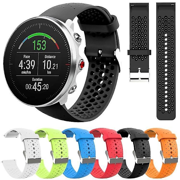 Polar Vantage M Svart Silikonklockarmband