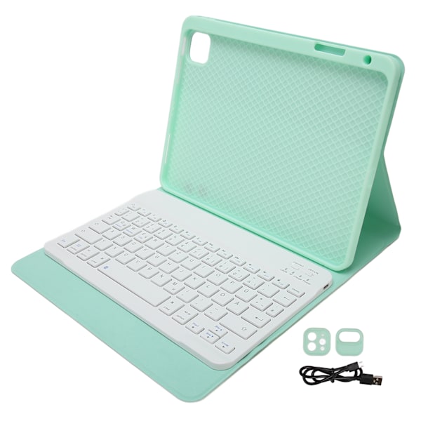 Saksalaisen tabletin suojakotelo näppäimistöllä IOS-tabletille Air 4 5 10,9 tuumaa IOS-tabletille Pro 11 tuumaa 32,8ft älykäs näppäimistökuori Vihreä