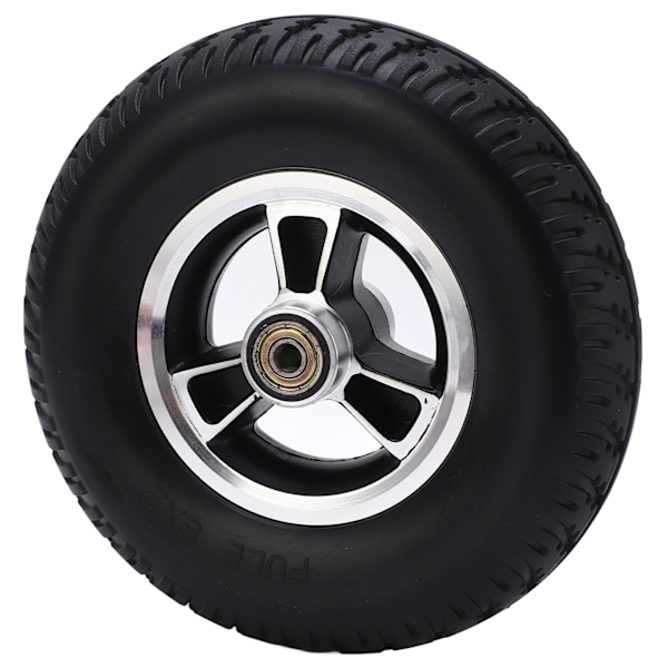 Pyörätuolin pyörän vaihto Solid PU-vahvistettu alumiiniseos Hub Walker-tarvikkeet 193 mm
