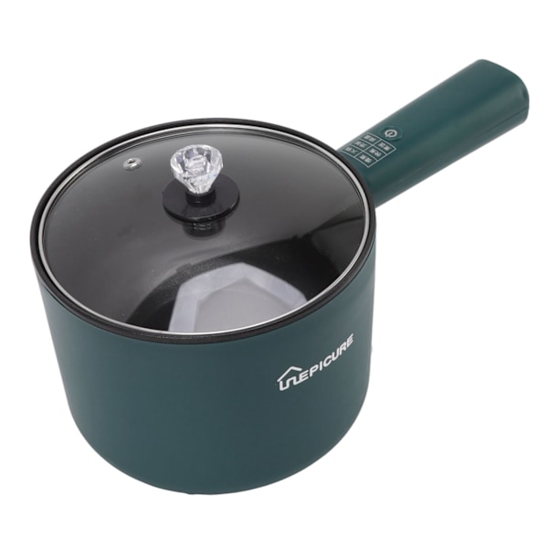 Elektrisk gryta Grön 1,8L Stor kapacitet Non Stick Multifunktionell Mini Electric Hot Pot för sovsal EU 220V