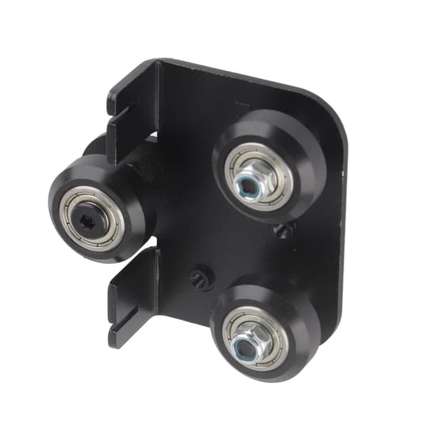 Back Support Plate Black Metal 3D Printer Extruder Back Support Plate Med Remskiva Kompatibel med Ender3 V2