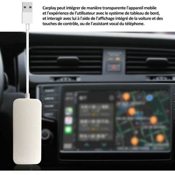 CarPlay modulboks Navigasjonsbilboks uten mikrofon Svart