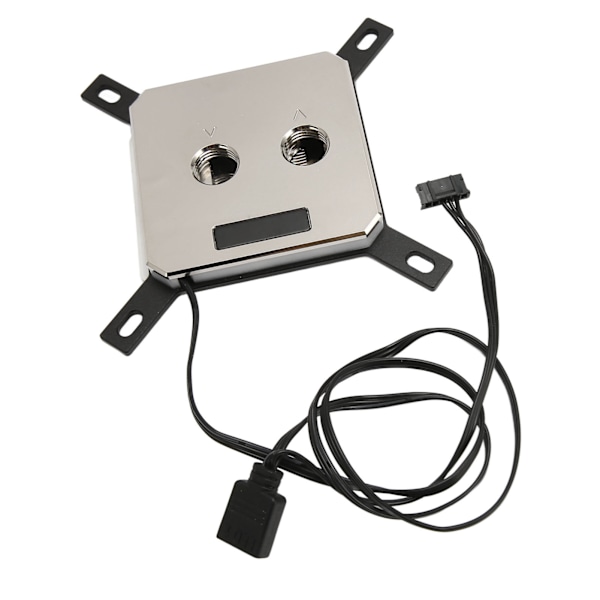 CPU Vattenblock G1/4 Mässing Röd Koppar Jet Microchannel 5V RGB Lätt Enkel montering CPU Vattenblock för LGA-dator