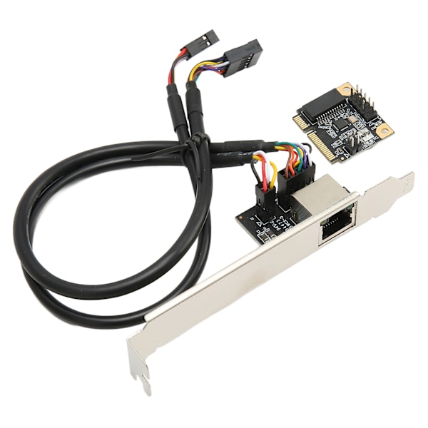 Mini PCI E Gigabit Ethernet-kort 1000 Mbps Guldben Effektiv Varmeafledning RJ45 LAN NIC-kort Mini PCIE NIC til PC