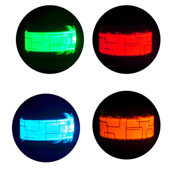 LED-ranneke USB-latautuva ranneke Yöturvallisuusvarusteet ulkoilujuoksua varten Juoksu Pyöräily Leirintä Urheilu