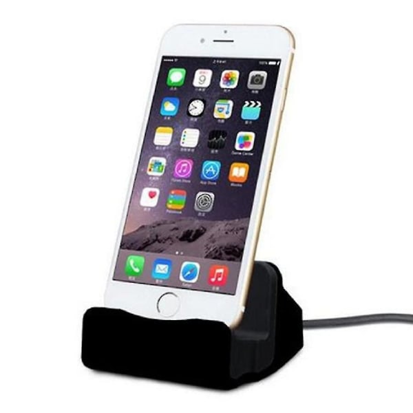 Iphonen magneettiseen pöytälataukseen, kannettavaan pöytälaturitelakkaan Black