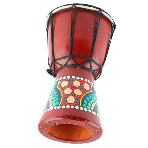 Afrikansk Tromme 5in Tre Djembe Hånd Percussion Instrument Skarpt Lyd for Barn Voksne