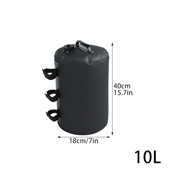Vattenbaldakiner Vikter - Tunga Vattenvikter för Tält - Bärbara Benvikter för Pop Up Baldakin, Tält, Paviljong - 10L/20L - 7x15,7in