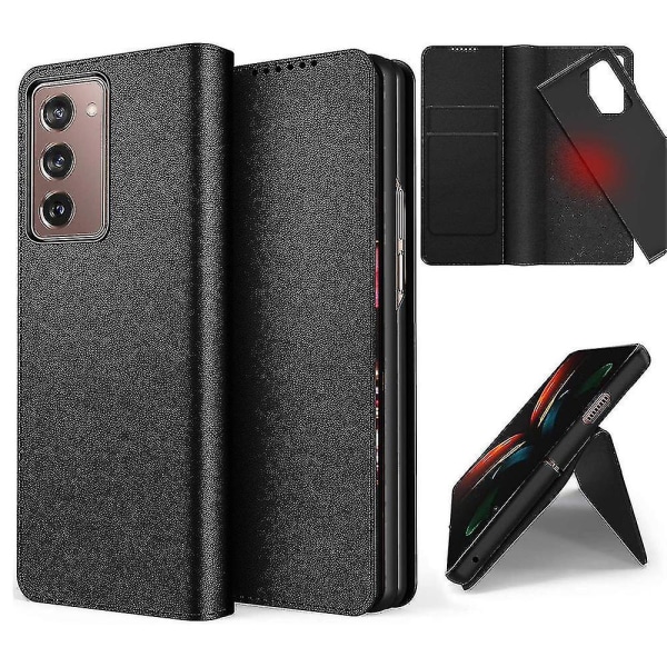 Cover Samsung Galaxy Z Fold 2 5g:lle Leather Black