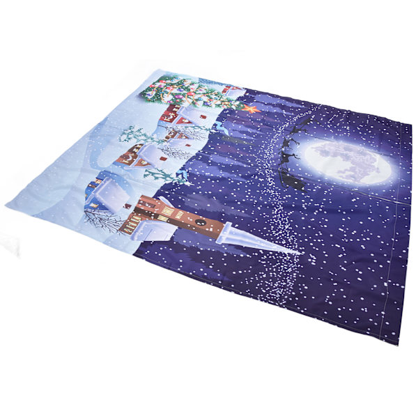 Julegardiner Klassisk Design Trykk Xmas Tradisjonell Vintersesong Tema Vindusgardiner for Soverom Stue 150x166cm Jul 12