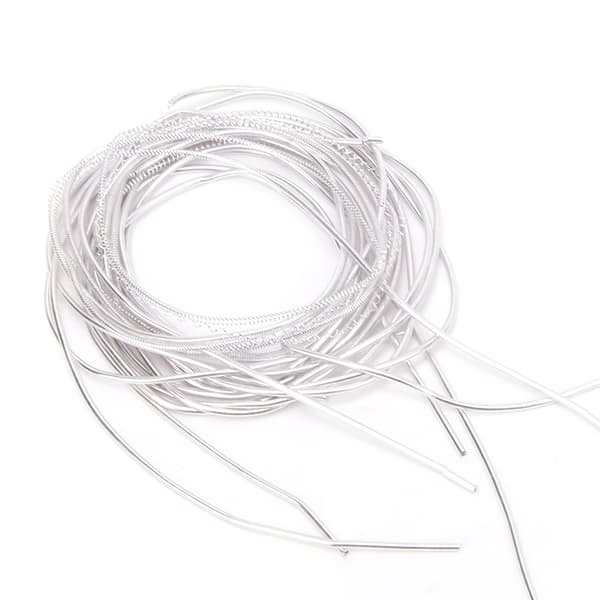 【NX】Brodertråd Koppartråd Sysöm Sömnad Glans 1,5 mm Dia. Manuell DIY StringSand Silver