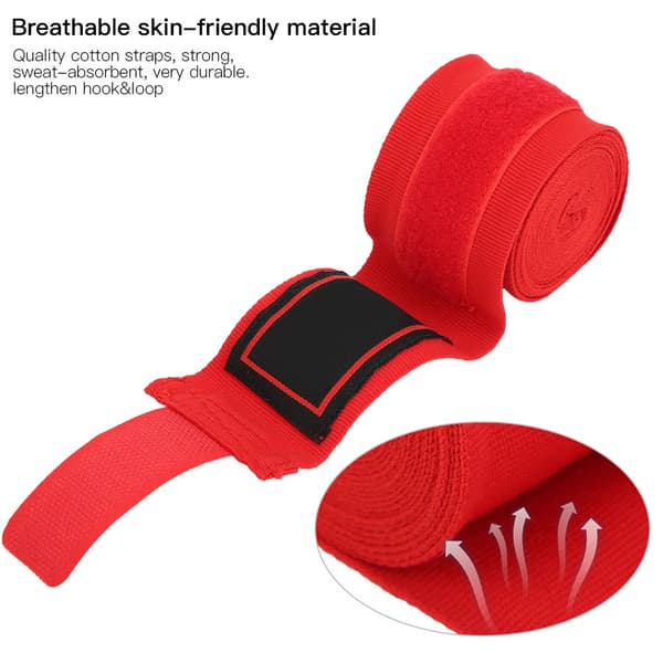 1 Par Elastiske Boksebind Sanda Muay Thai Håndbind Håndledsbandage Sportsbeskyttelsesudstyr