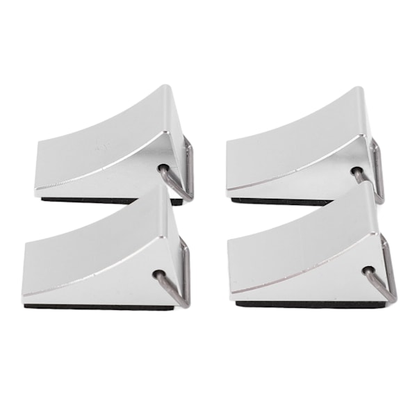 4 ST RC modell bilhjulskloss Bra fixering Anti-halk botten RC aluminiumlegering hjulblock för Redcat Gen8 för Axial SCX10 Silver