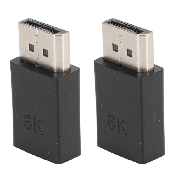 2st DP hane till MINI DP hona adapter högupplöst 8K 2 lägen Liten bärbar Lätt Displayport Kabelomvandlare