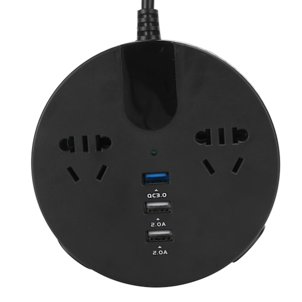 150W Strømkilde Inverter 12‑24V til 220V Biladapter LED Digital Display Bilinverter Sort