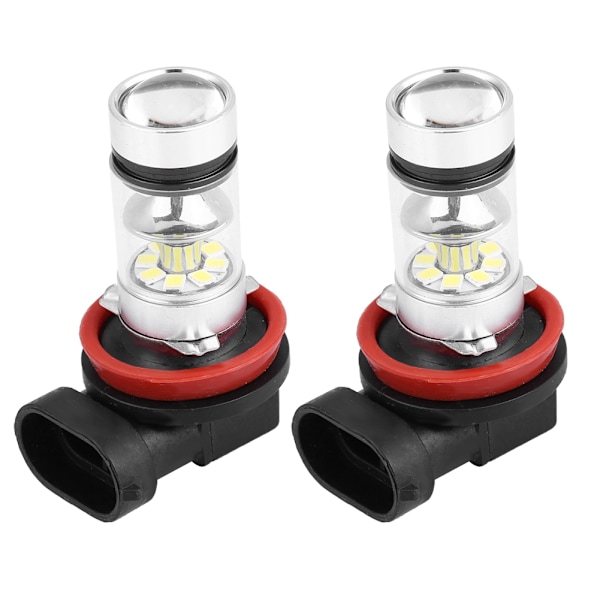 2 kpl Auto 100W Superkirkas LED-ajovalojen muunnossarja Sumuvalopolttimo (valkoinen valo)