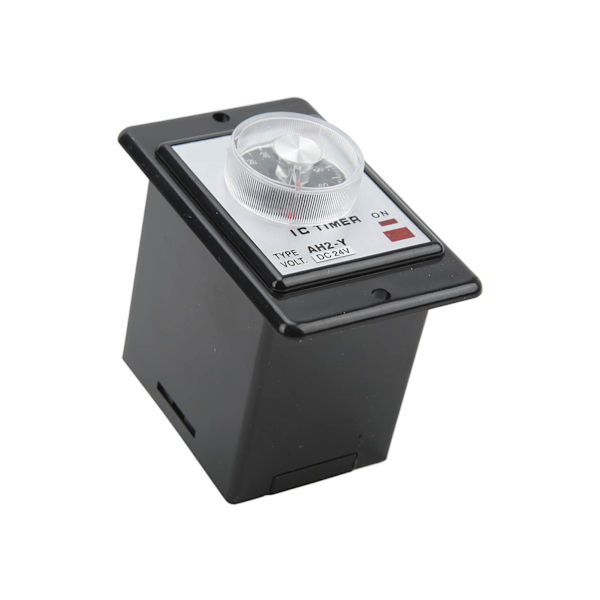 【NX】AH2‑Y 60S Tidsrelæ Lille Pointer Tidskontroller Knapstyring Tidsrelæ 8 Fødder Timer 24VDC