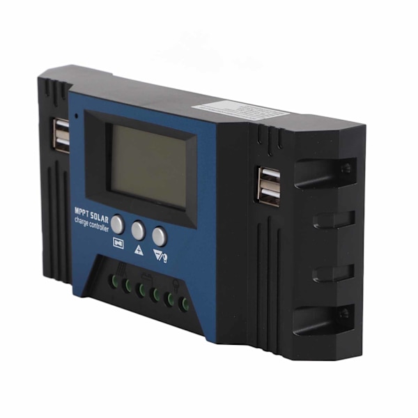 12V 24V Solar Charge Controller Regulator 4 USB-portar 5V 2.5A Parameter Justerbar LCD-skärm för husbil hemmabåt 30A