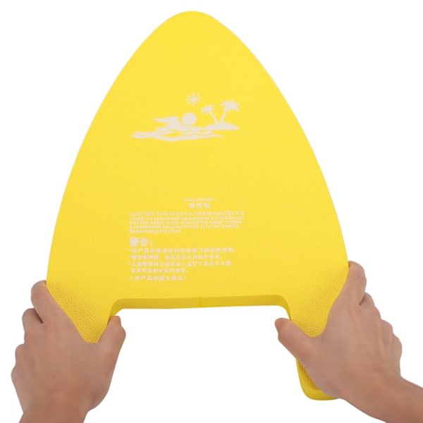 EVA Simning Nybörjare A Shape Board Flytande tallrik Back Float Pool Säker träningshjälp Tallrik Gul