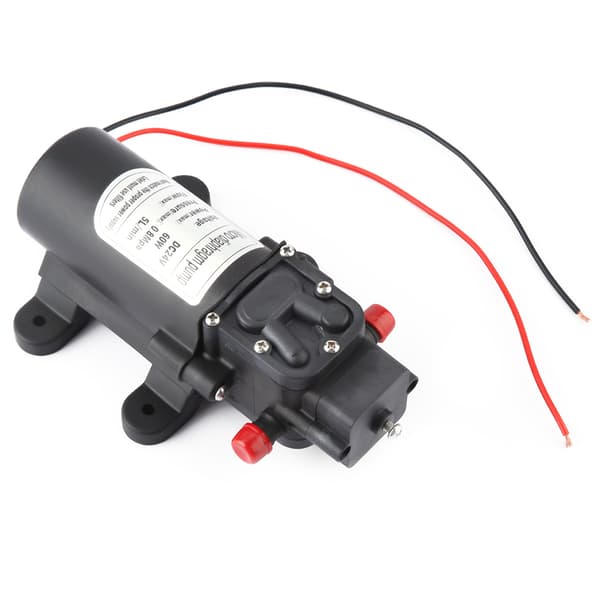 24V 60W Mini Elektrisk vattenpump 5L/m Flöde Mikromembranpump 1,5m sug