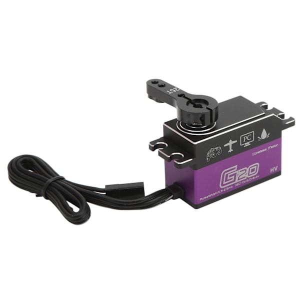 G20 RC-bil Digital Servo 20KG Högt Vridmoment Helvattentät Metallväxel Servo för 1/8 1/10 RC-fordon
