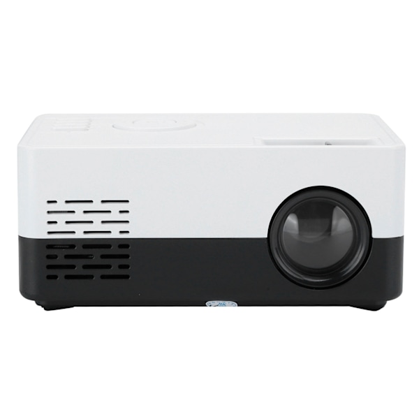 Mini Bärbar Projektor LED Hemmabio Video Mediaspelare Projektor med Rack 100‑240V Svart Vit EU-kontakt