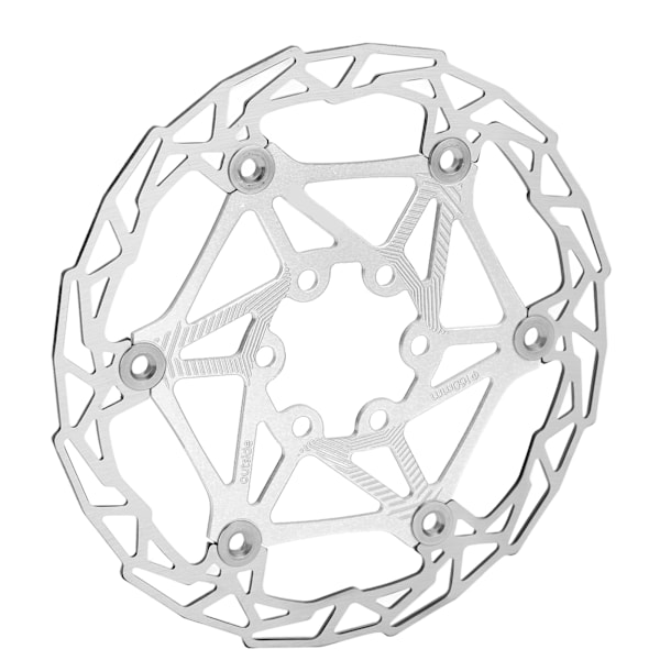 160mm Sykkel Flytende Bremseplate Sykkel Bremseplate Rotor med 6 Bolter for Terrengsykkel Sølv