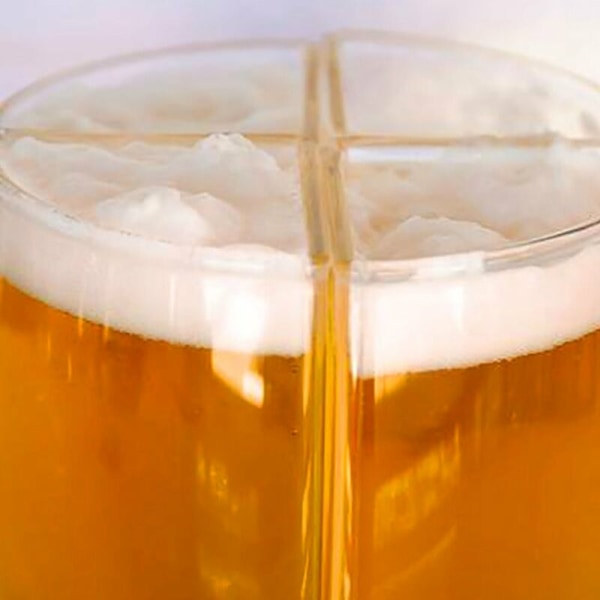 Super Schooner Glass Party -olut-annostelija, Akryyli Creative Beer Glass, Pudotuksenkestävä, Pieni koko