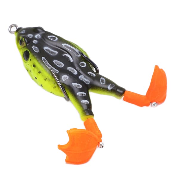 Thunder Frog Baits Flytande fiskedrag med dubbla propellerben för bas, ormhuvud, laxfiske3#