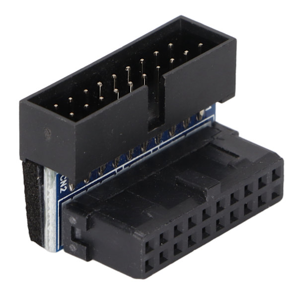 Emolevyn ohjausliitin Monikerroksinen piirilevy USB3.0 Kiertää 90° kyynärpää 19P/20P Pystysuora tappiadapteri