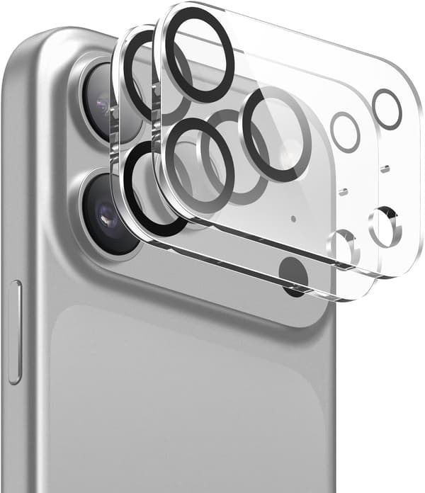 【NX】2-pack kompatibel med iPhone 17 Pro Max Kameraskydd Härdat Glas 23
