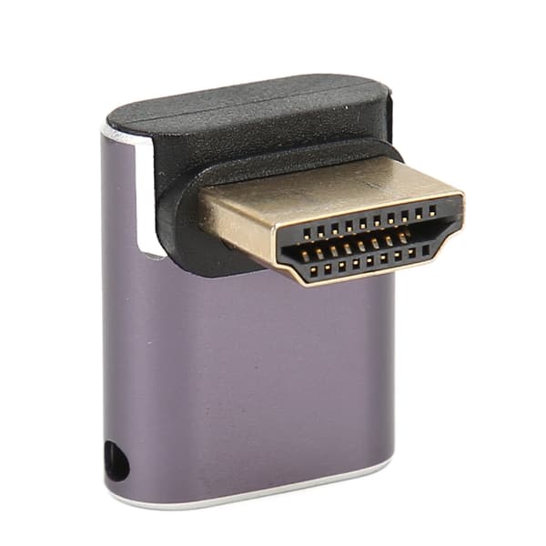 HD Multimedia Interface Adapter 8K 90 grader retvinklet HD Multimedia Interface Coupler med indikator og hængende hul
