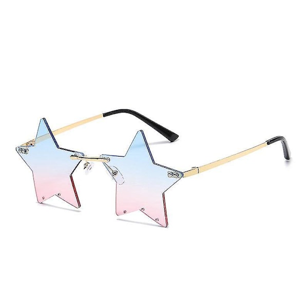 Star Shaped Party Eyeglasses - Grey Color