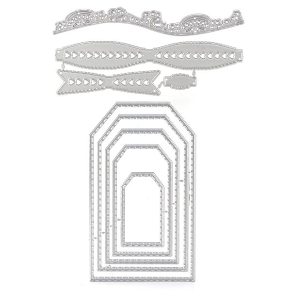 3 stk Die Cuts Kulstofstål Praktisk Bærbar Scrapbooking Udskæringsform til Dekoration
