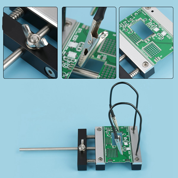 1Set Loddestasjon PCB Plattholderssett med to bremseklosser