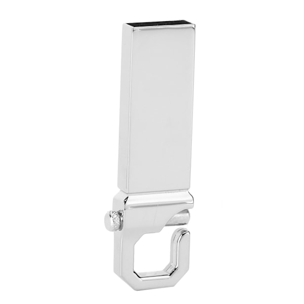 U Disk Memory Stick USB 2.0 Metal Mini Bærbar med Spændeform Computer Tilbehør Grå128G