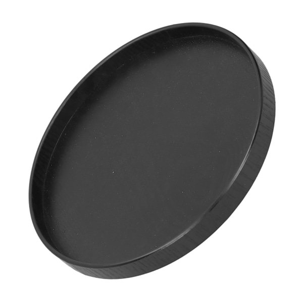 Rund Trebrett Serveringsbrett for Mat og Frukt for Hjem, Kjøkken, Hotellbruk, Svart 24cm