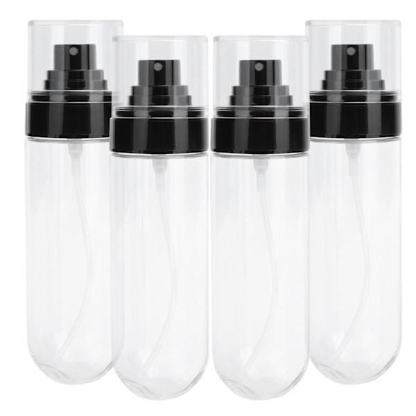 4 st sprayflaskor set Mini Bärbar plast Resor Tom påfyllningsbar behållare Dispenser 100ml
